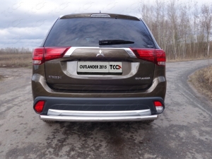 Mitsubishi Outlander 2015 Защита задняя (длинная) 60,3 мм